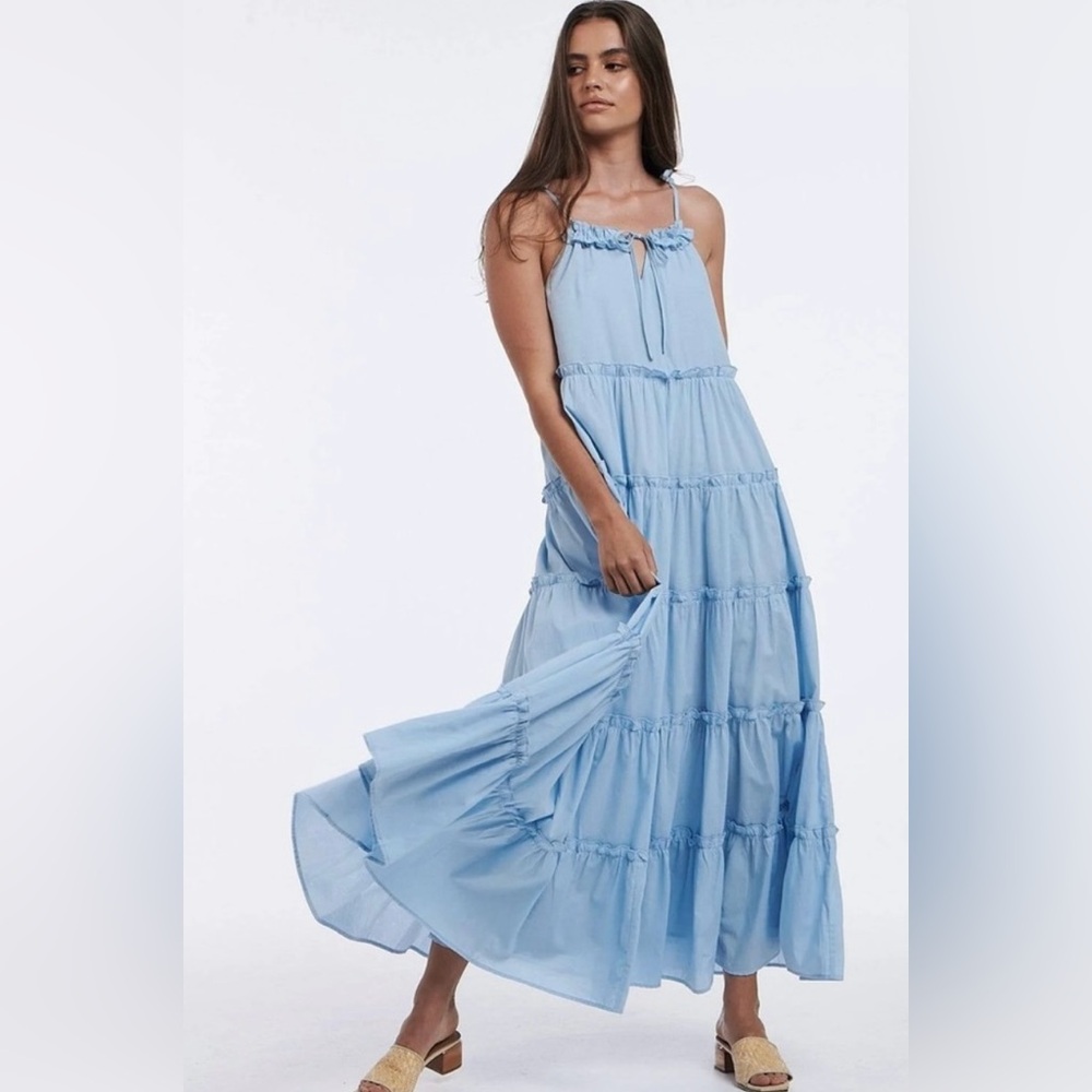 Charlie Holiday Señorita Tiered Maxi Dress